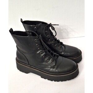 Y2K BCBG Generation Kayte Chunky Platform Combat Boots Womens Sz 10M Gothic